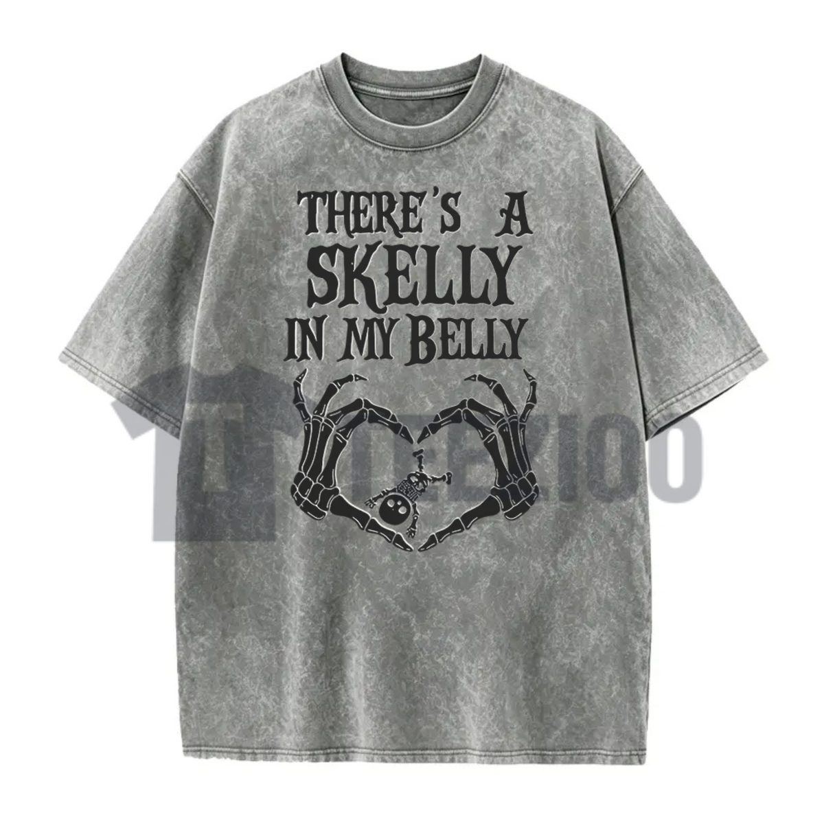 Halloween Family Announcement Shirt - Spooky Little Skeleton Reveal Graphic Tee