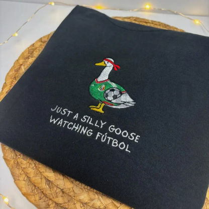 Embroidered Mexico Goose Comfort Colors Soccer T-Shirt