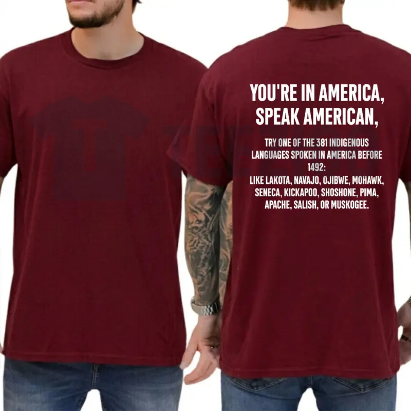 "You're In America Speak American" T-Shirt