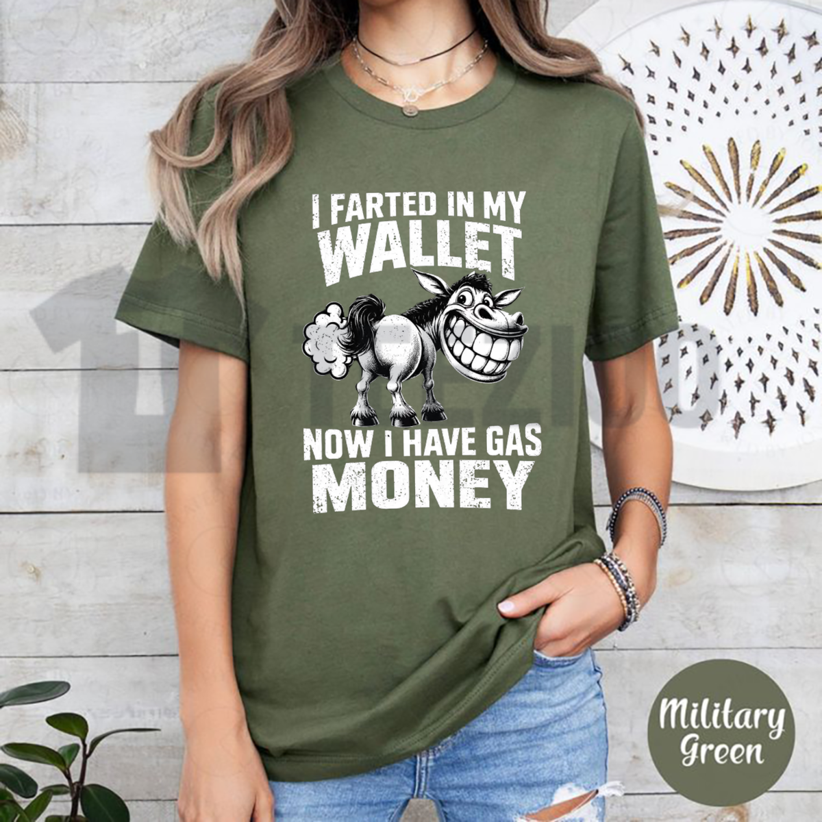 Funny Donkey Gasoline Joke Shirt - High Gas Prices Money Humor Tee