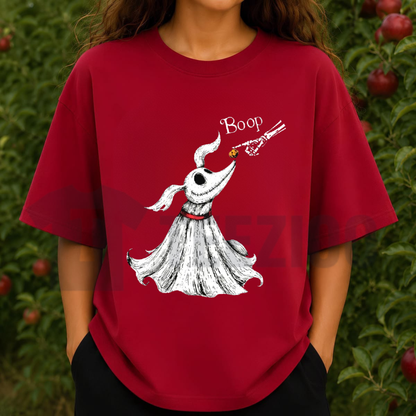 Zero Dog Boop Skeleton Hand Shirt - Funny Spooky Halloween Graphic Tee