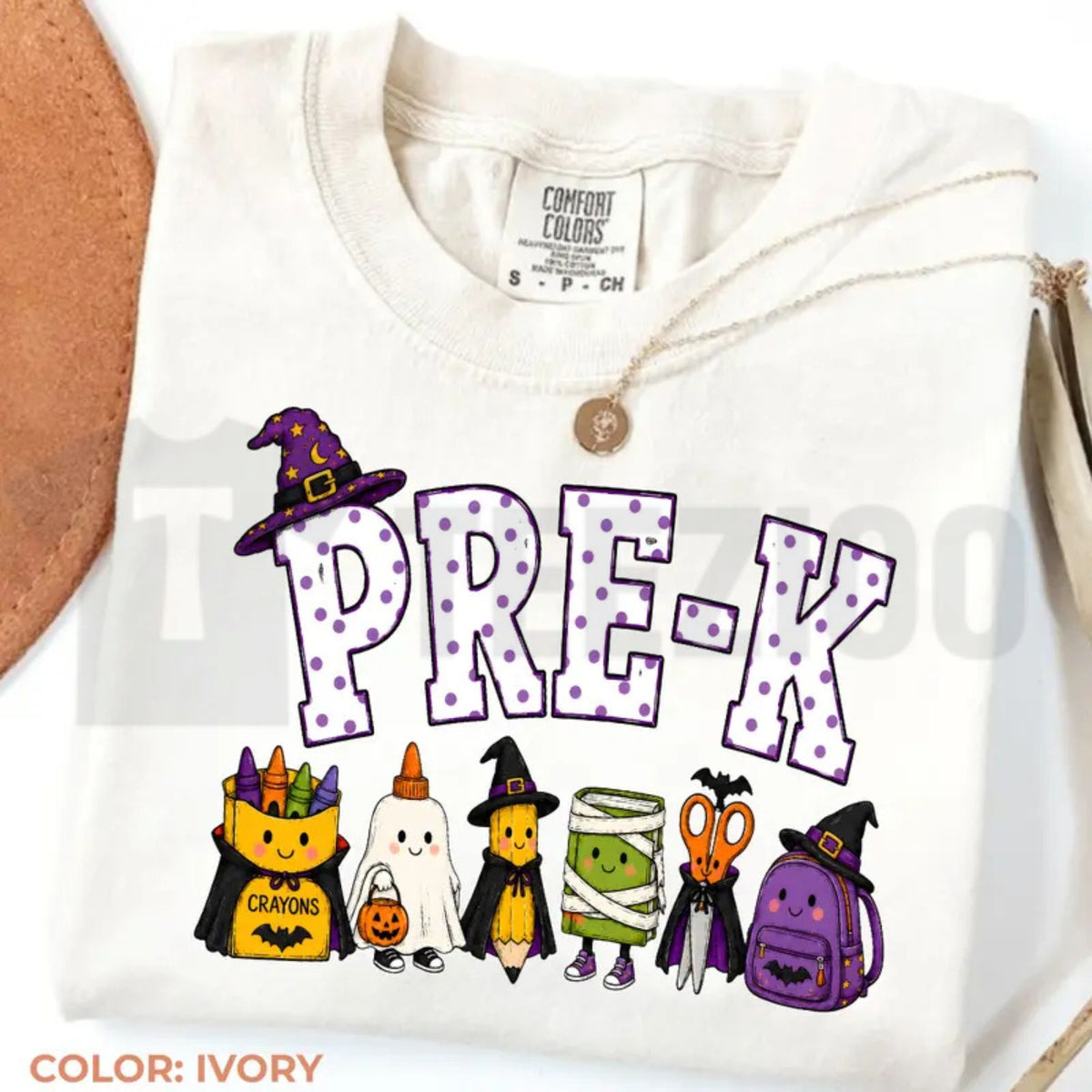 Comfort Colors Halloween Teacher Shirt – Spooky Pencil Cute Fall Classroom Tee