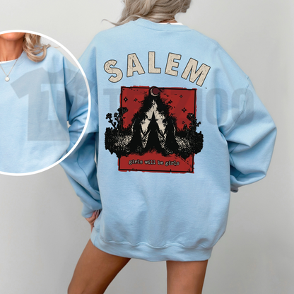 Girls Trip Salem Halloween Sweatshirt - Spooky Witchy Crew Getaway Crewneck