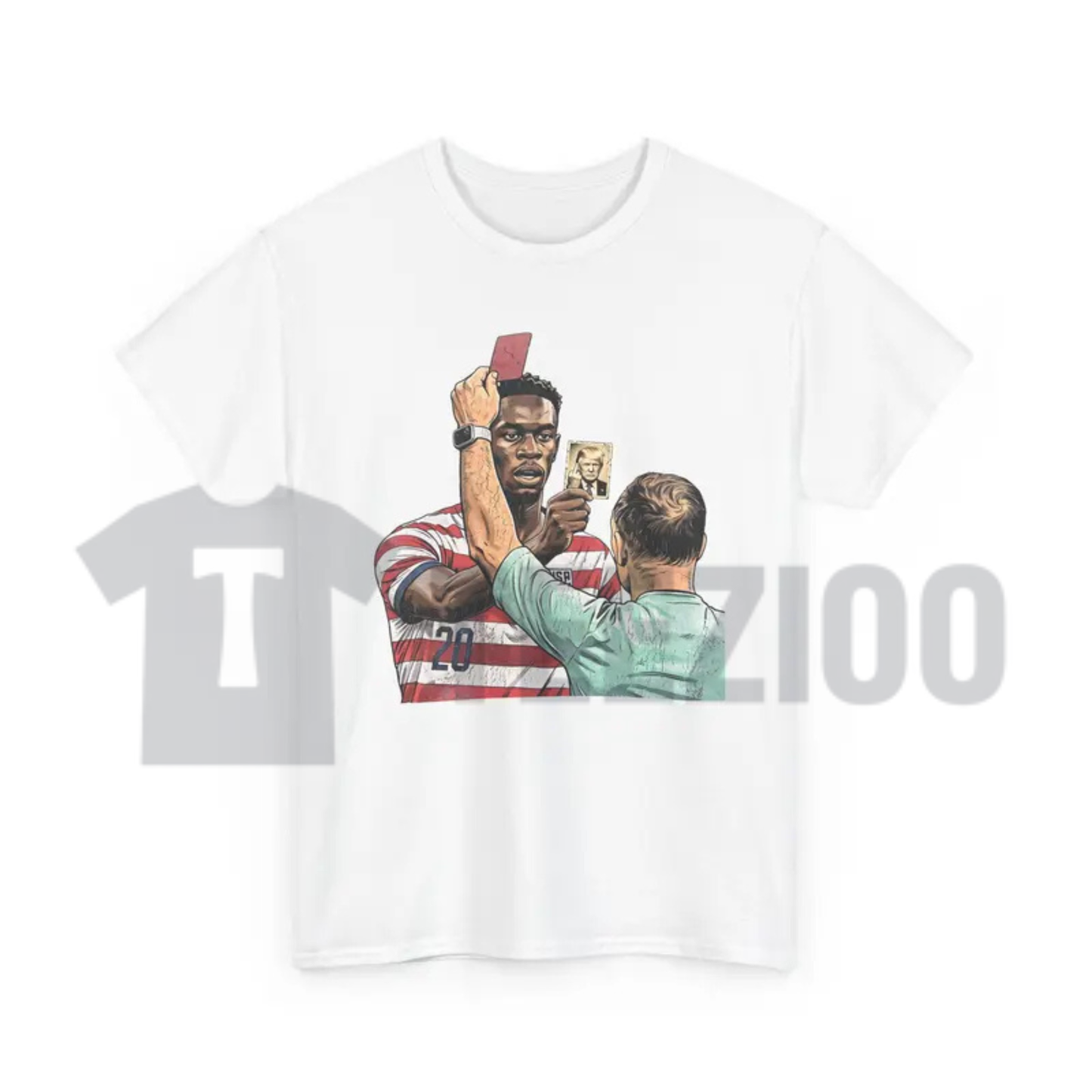 Funny Soccer Red Card Meme Graphic Tee - Football Referee Joke T-Shirt