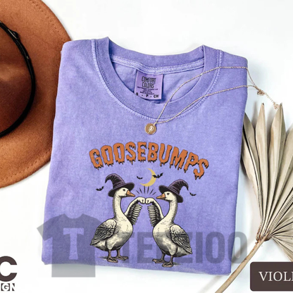 Goose Bumps Halloween Shirt - Funny Spooky Season Graphic Tee