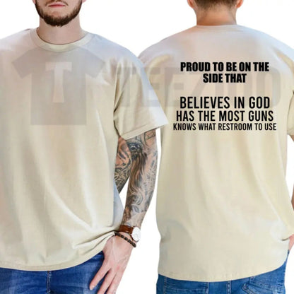 Proud To Be On The Side That Funny Republican Trump Supporter Conservative T-Shirt