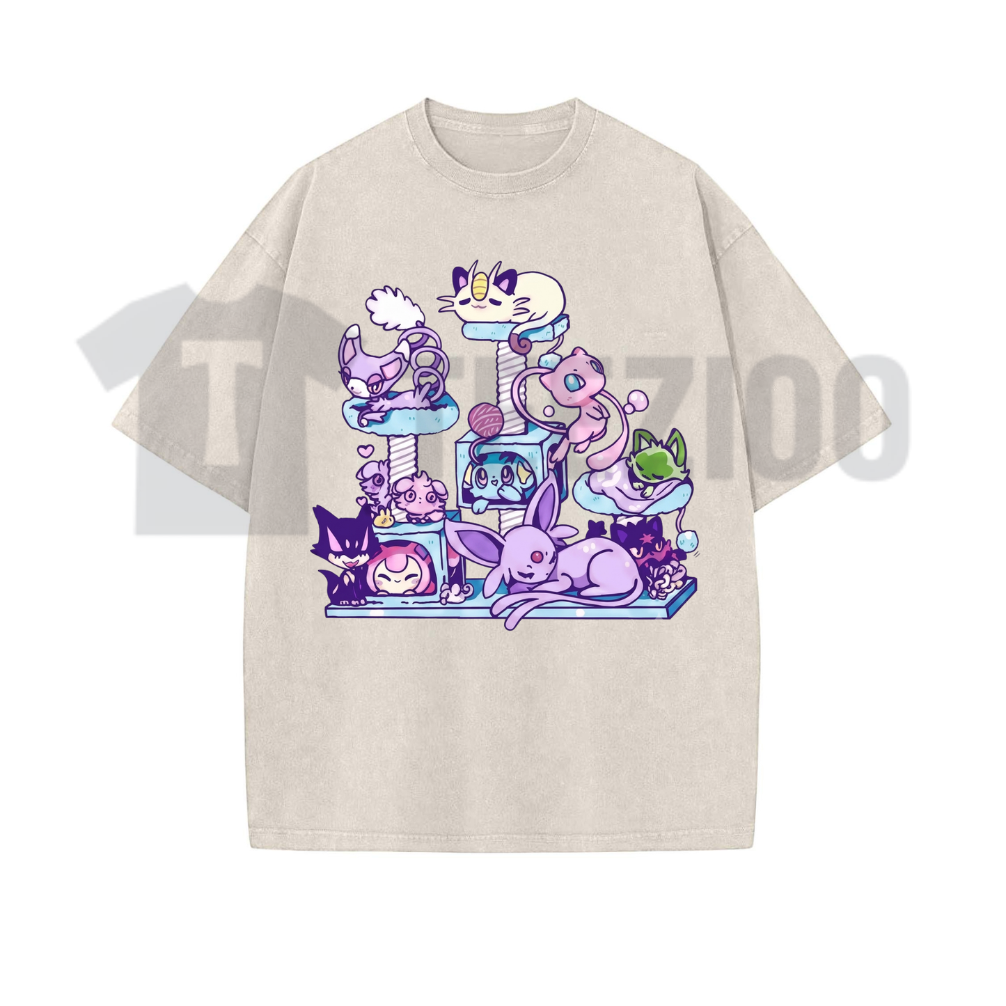 Cute Kitty Aesthetic Anime T-Shirt - Kawaii Neko Japanese Pop Art Tee