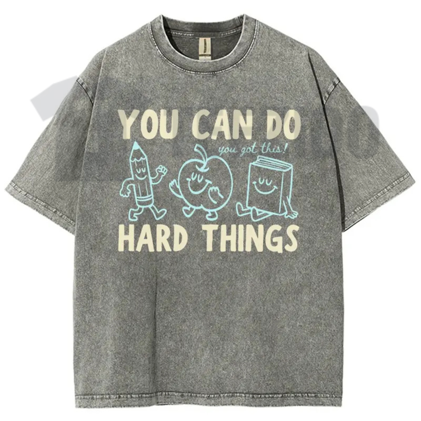 You Can Do Hard Things Shirt - Cute Retro Doodles Motivational Teacher Tee