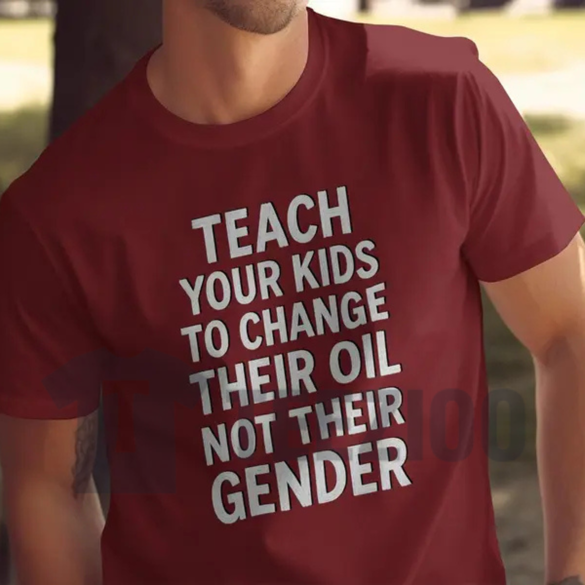 Teach Your Kids To Change Their Oil Shirt - Mechanic Car Guy Graphic Tee
