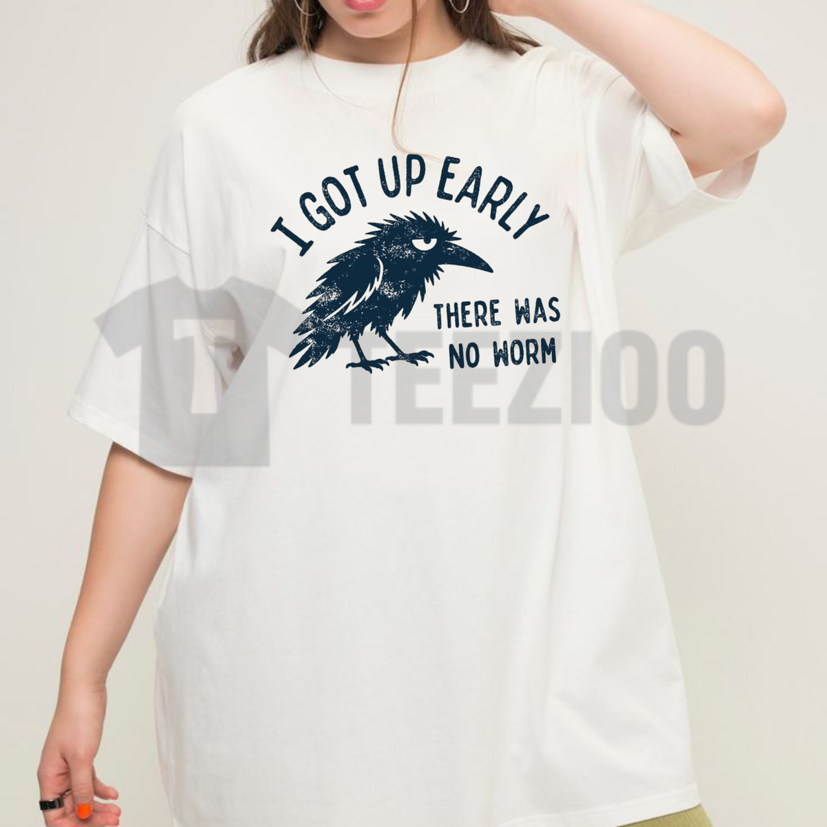Comfort Colors® Grumpy Crow Shirt - I Got Up Early No Worm Graphic Tee