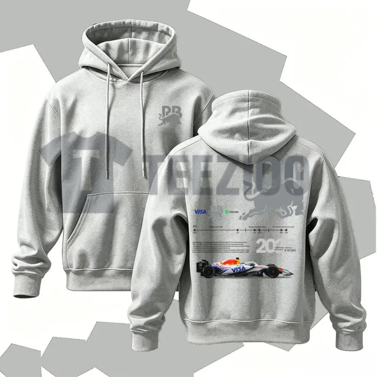 Vintage Racing Cartoon Graphic Hoodie - Retro Motorsport Pullover Sweatshirt