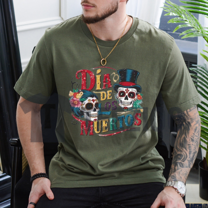 Day of the Dead Calavera Shirt - Sugar Skull Día de los Muertos Tee
