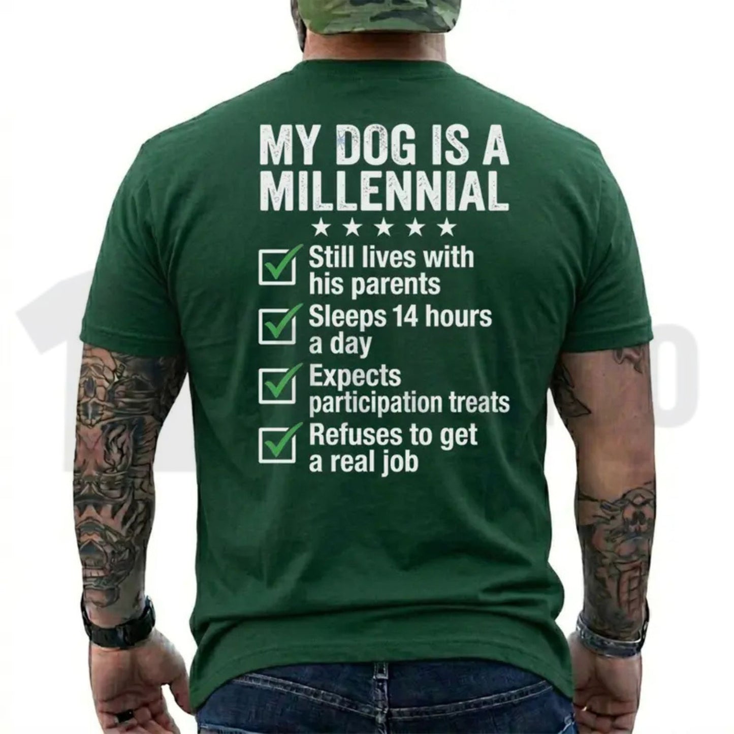 My Dog Is A Millennial Anxious Pup Tee – Hilarious Pet Owner Gift Graphic Shirt