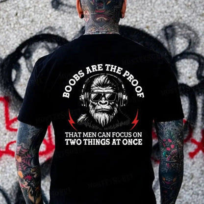 "Scientific Proof Monkey" – Funny Sarcastic Focus Graphic Top