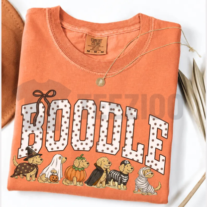 Comfort Colors® Halloween Goldendoodle Shirt - Funny Hoodle Dog Mom Graphic Tee