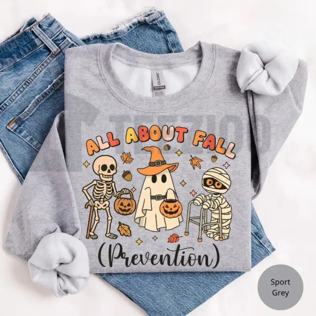 All About Fall Prevention Sweatshirt - Funny Nurse & PT Healthcare Crewneck