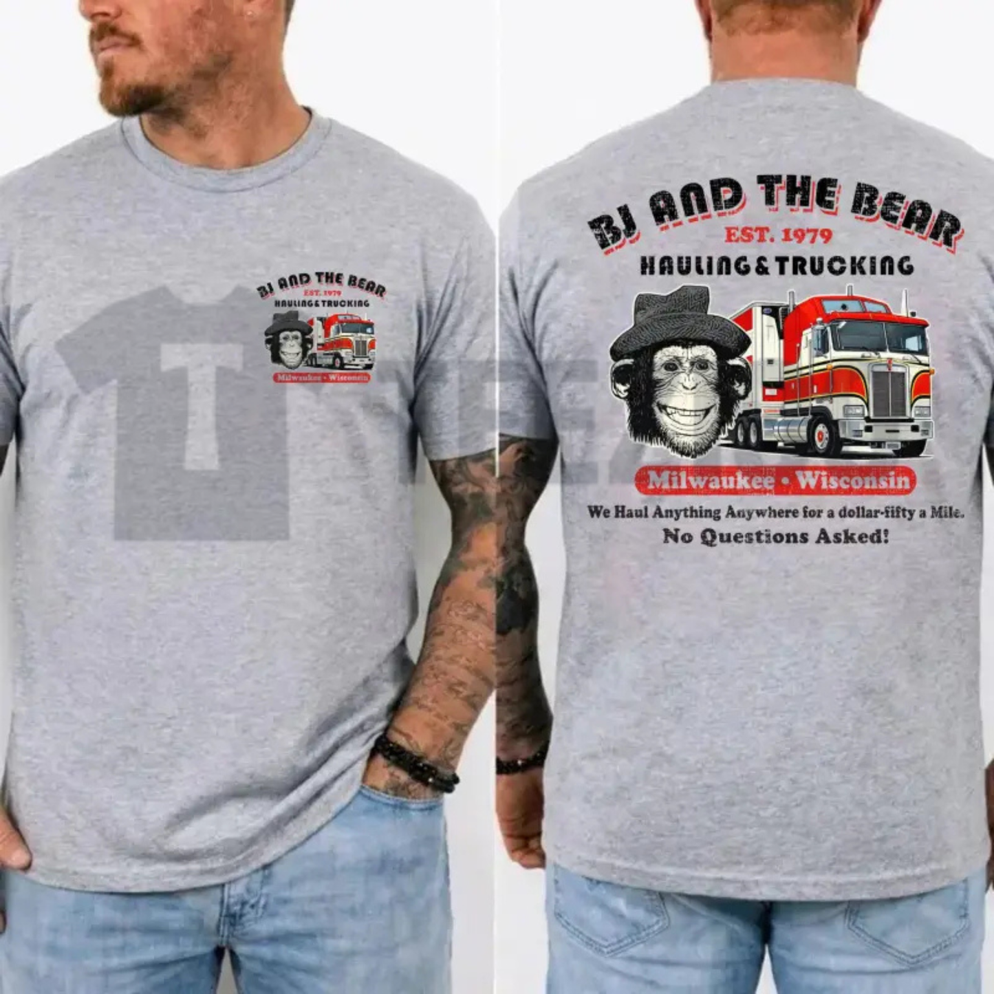 BJ and the Bear Trucking Vintage TV Show T-Shirt