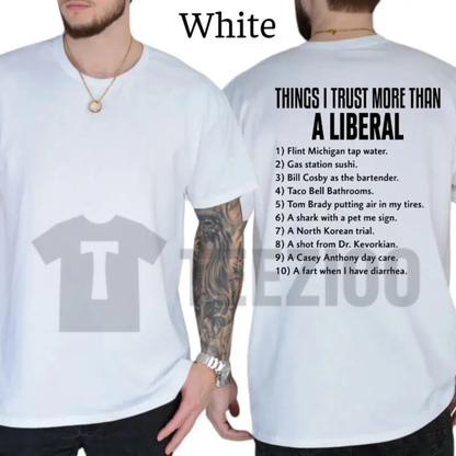 "Things I Trust More" Retro Tee – Funny Free Thinker Patriot Shirt