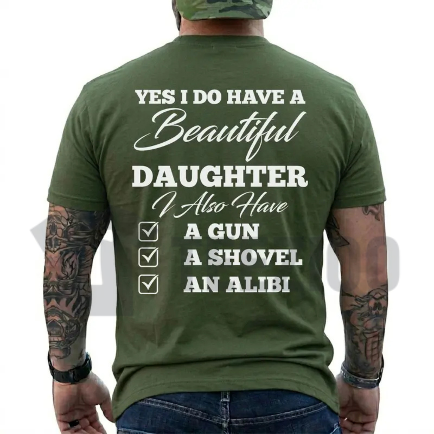 Funny "Yes I Do Have A Beautiful Daughter" T-Shirt