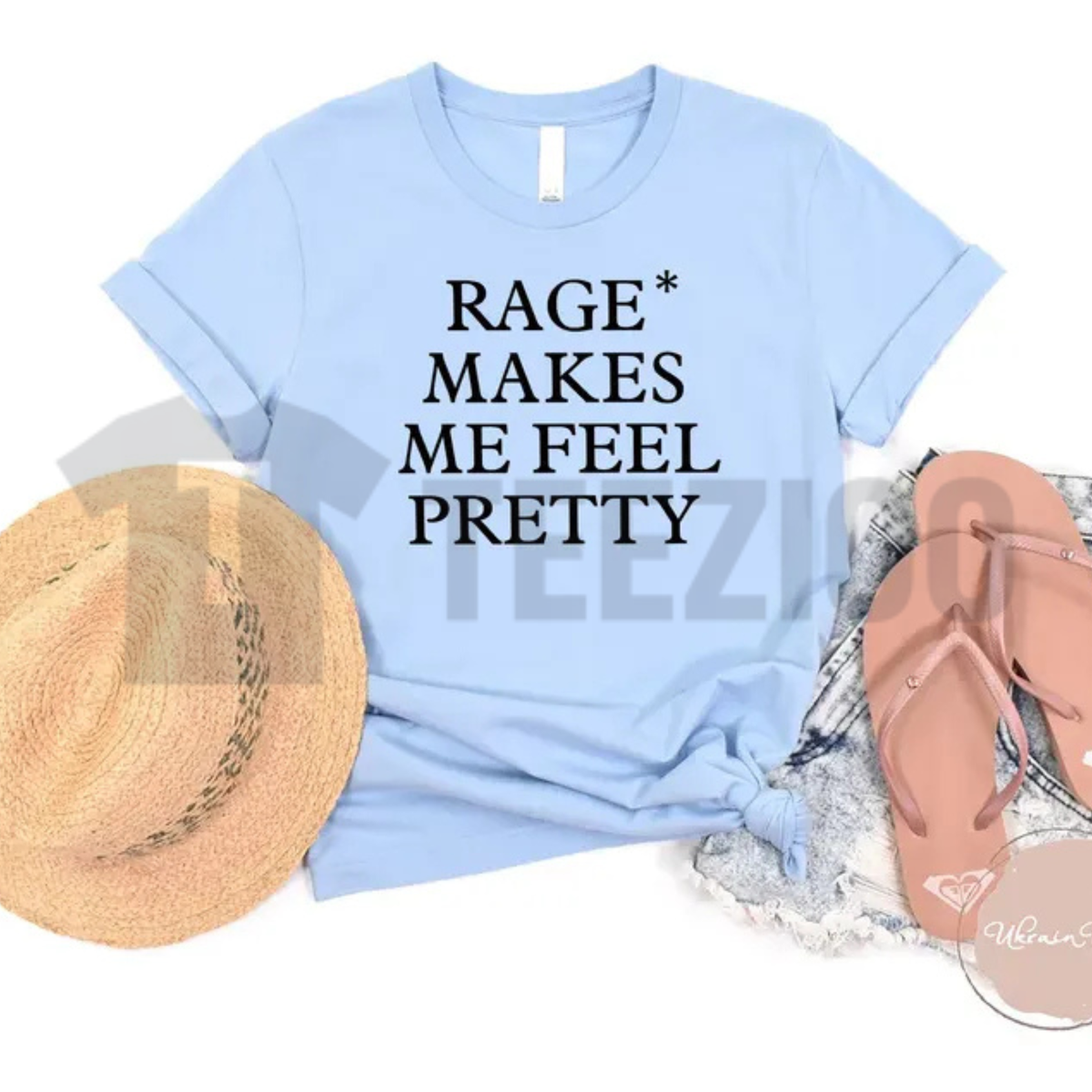 Rage Makes Me Feel Pretty Shirt - Edgy Self Confidence Aesthetic Tee