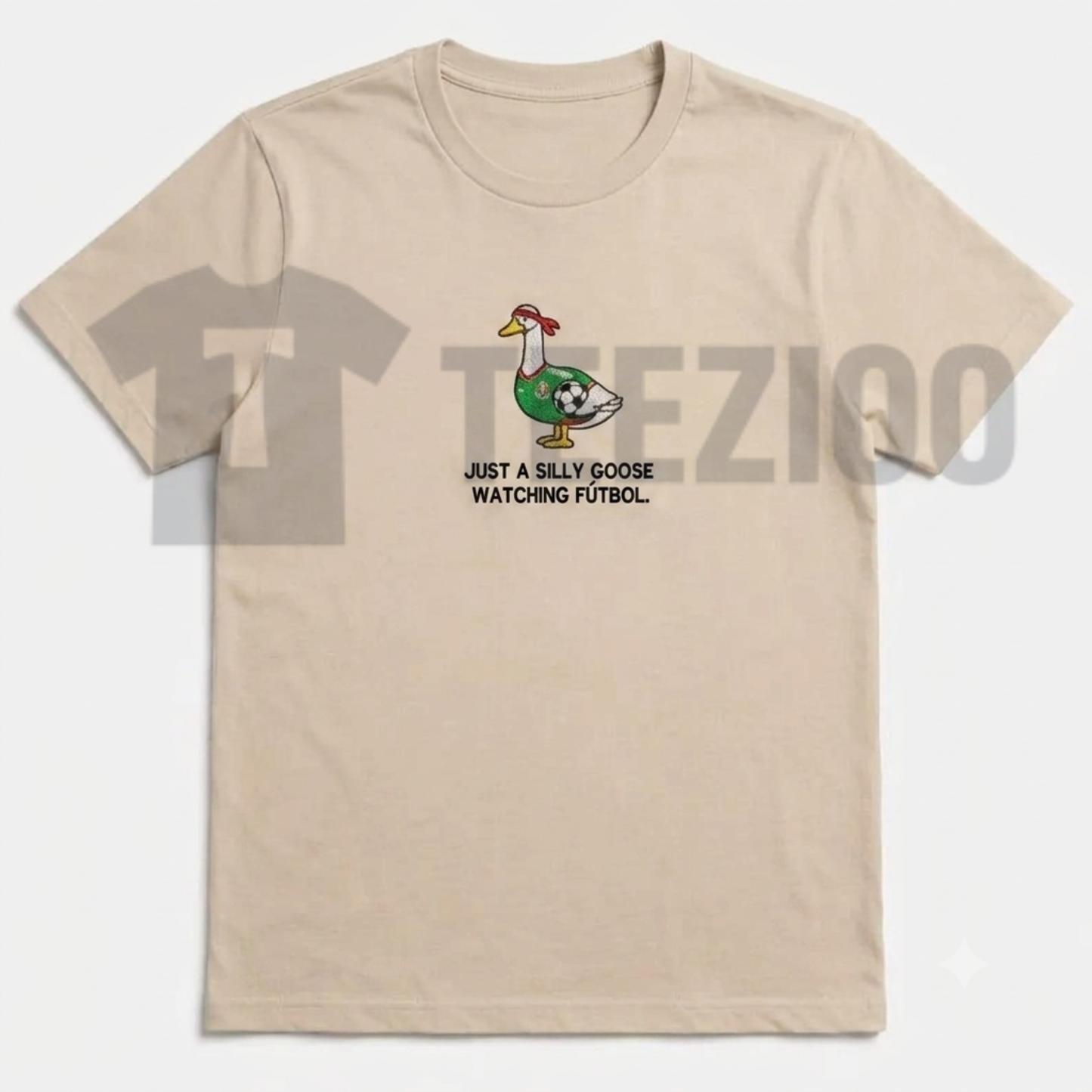 Embroidered Mexico Goose Comfort Colors Soccer T-Shirt