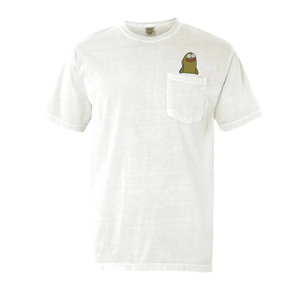 Comfort Colors® Embroidered "Fish Memes" Pocket Shirt - Witty Fisherman Graphic Tee