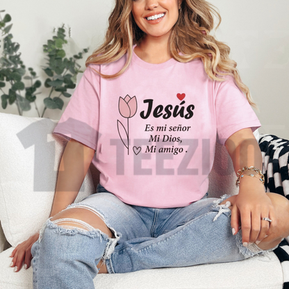 Spanish Christian Shirt Women "Dios Todo Lo Puede" - Camisa Cristiana Para Mujer