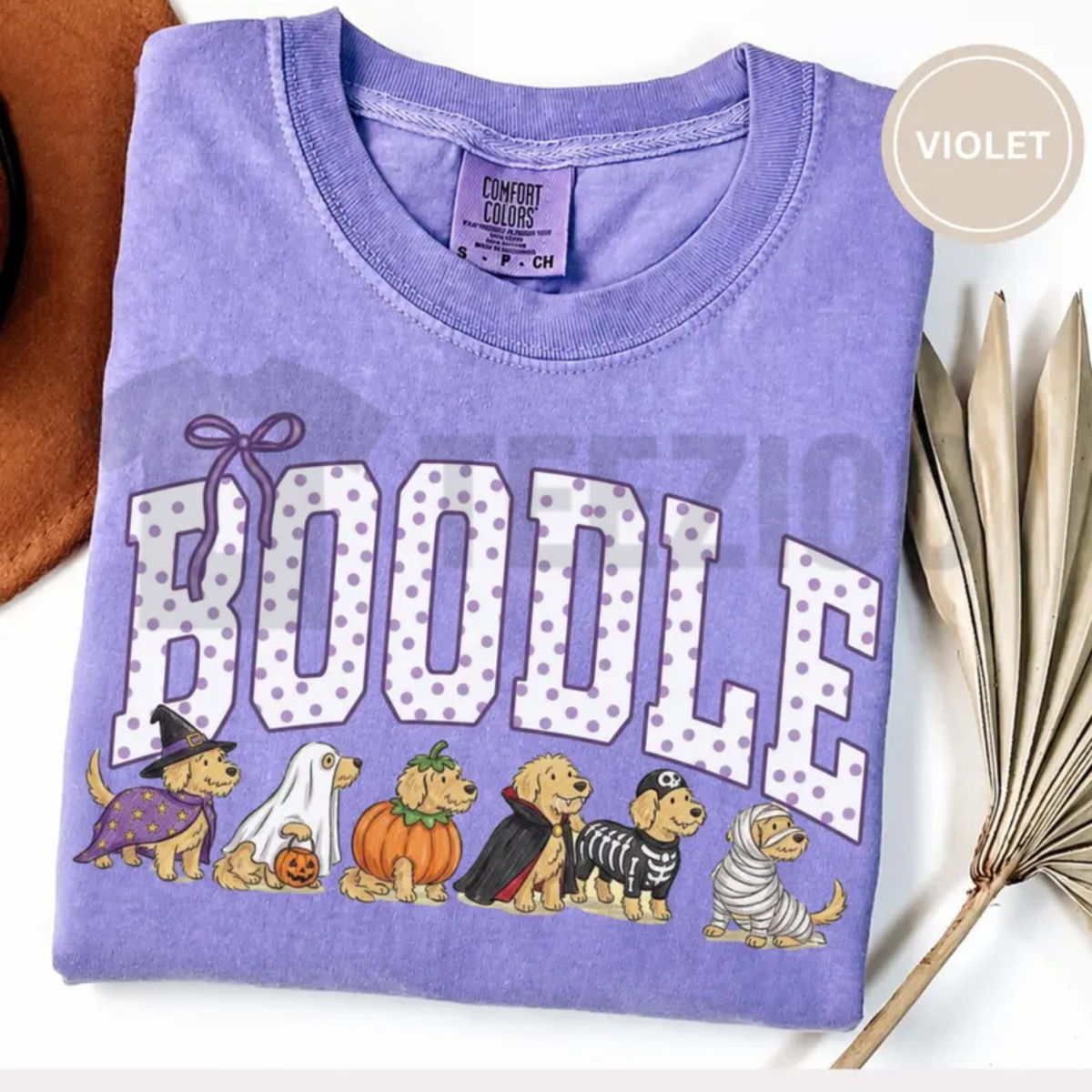 Comfort Colors® Halloween Goldendoodle Shirt - Funny Hoodle Dog Mom Graphic Tee