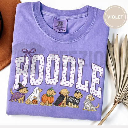 Comfort Colors® Halloween Goldendoodle Shirt - Funny Hoodle Dog Mom Graphic Tee