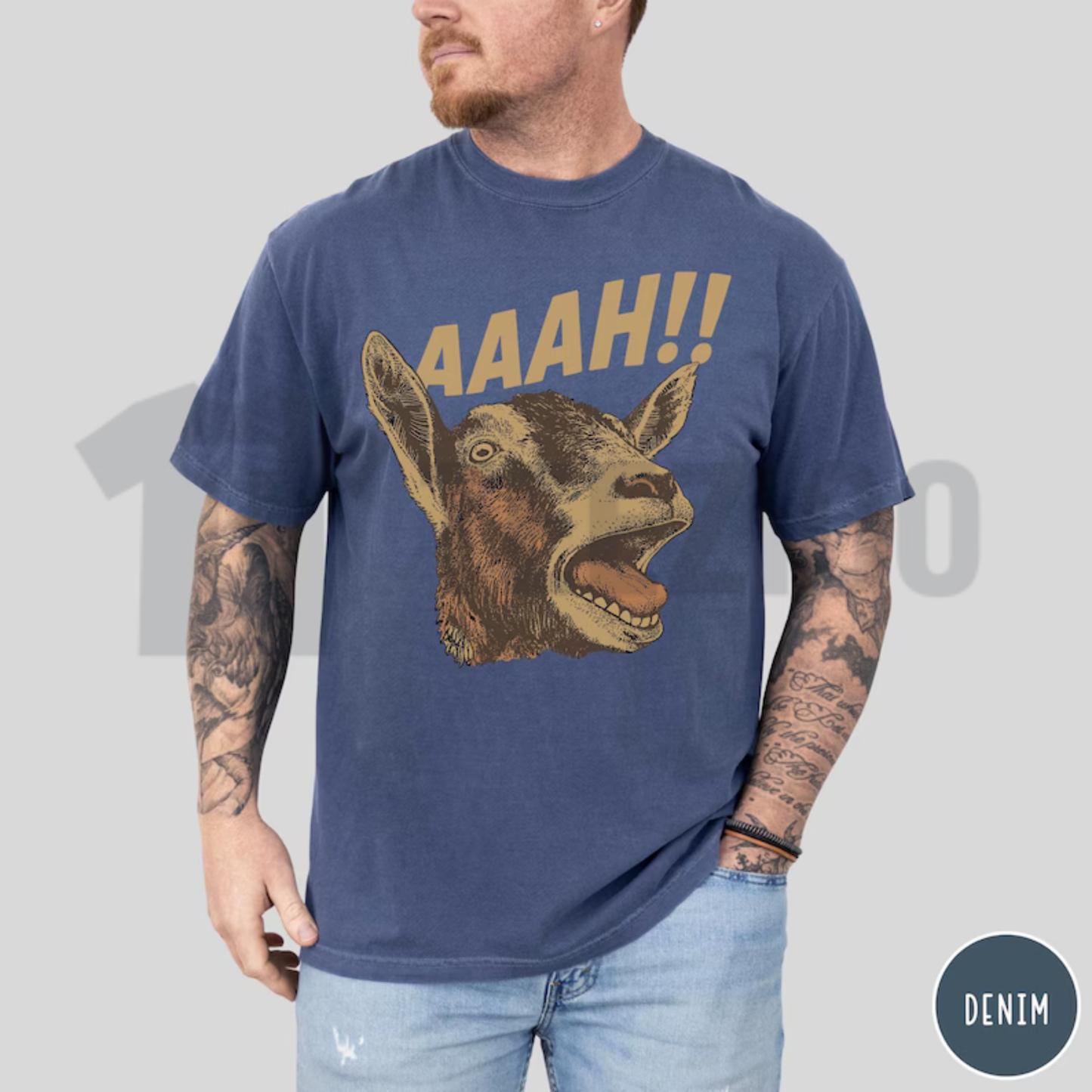 Funny Goat Halloween Shirt - Quirky Farm Animal Meme Graphic Tee