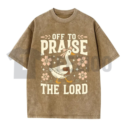 Off to Spread Good Vibes Shirt - Funny Goose Graphic Unisex Tee