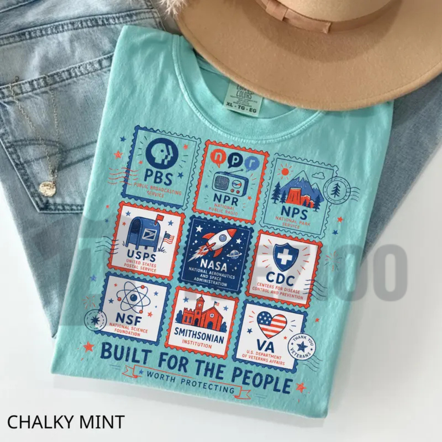 Built For The People Stamp Shirt | Comfort Colors Tee