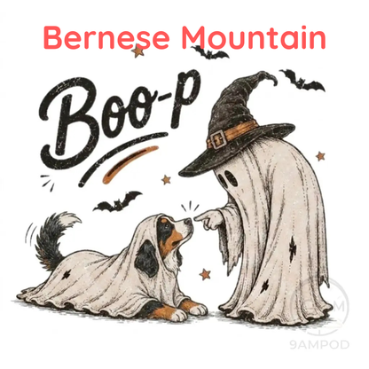 Comfort Colors® Boo-p Ghost Dog Shirt - Funny Halloween Dog Mom Graphic Tee
