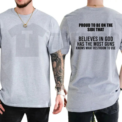 Proud To Be On The Side That Funny Republican Trump Supporter Conservative T-Shirt