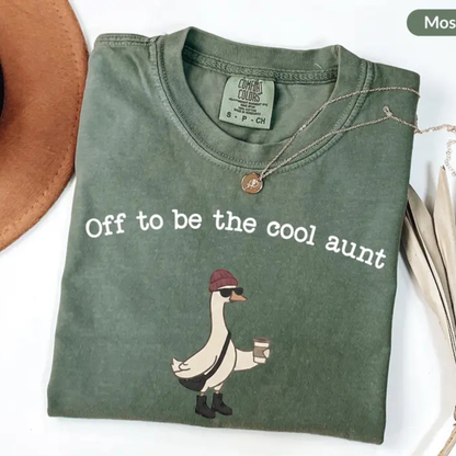 Auntie Silly Goose T-Shirt – Groovy Cool Aunt Club Tee