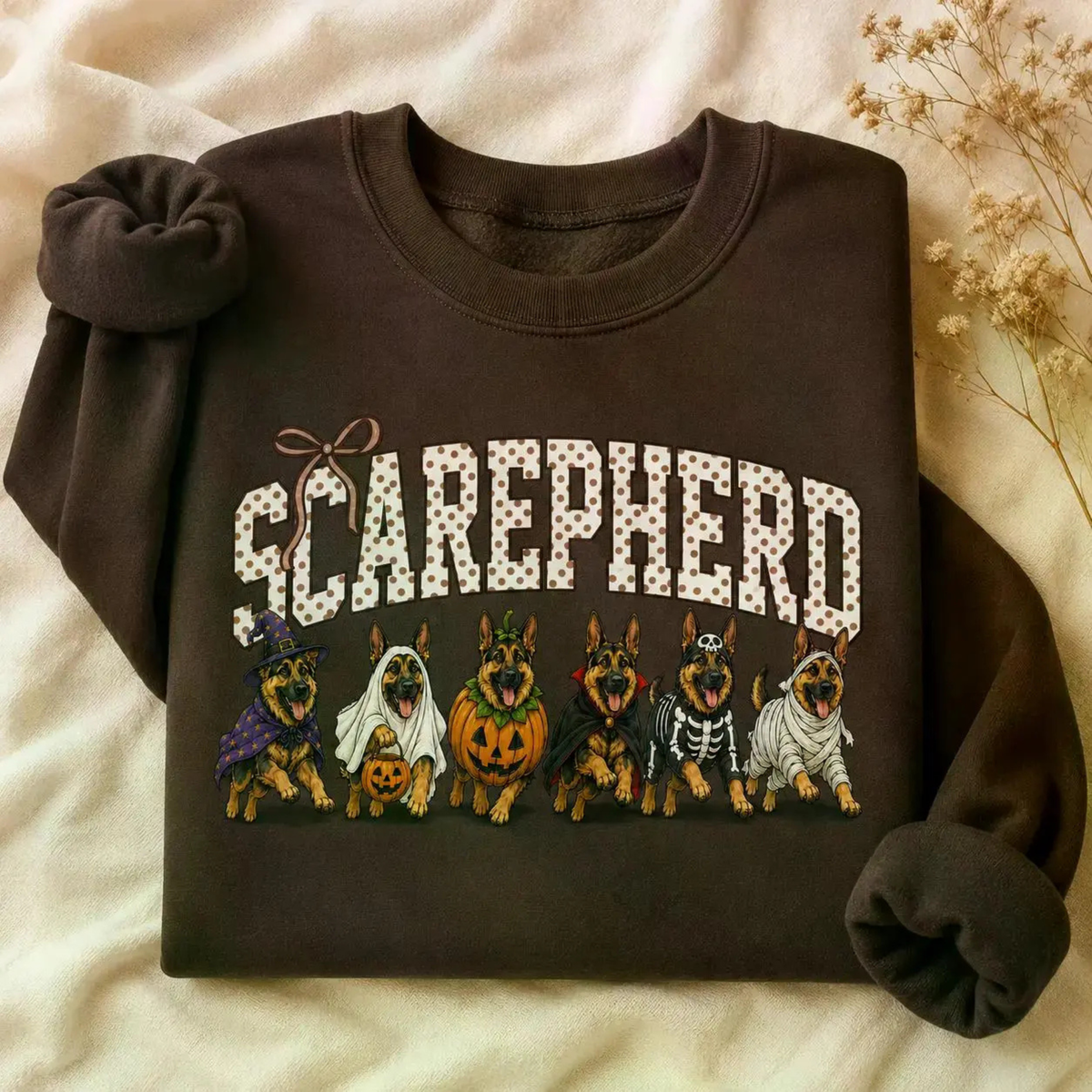 Halloween Dog Breeds Sweatshirt - Cozy Autumn Dog Mom Spooky Crewneck