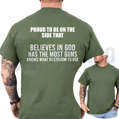 Proud To Be On The Side That Funny Republican Trump Supporter Conservative T-Shirt