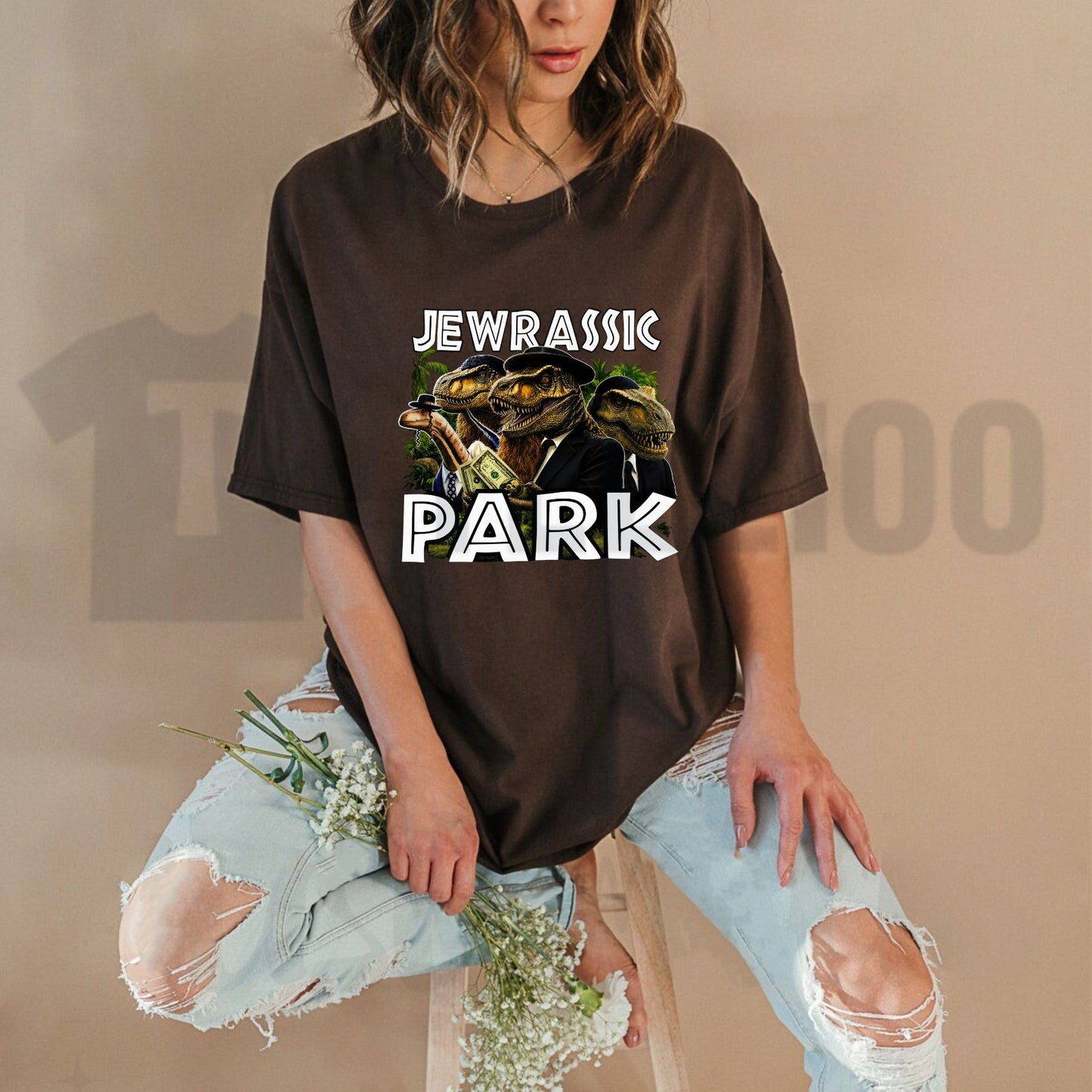 Jewrassic Park T-Shirt – Prehistoric Movie Parody Graphic Tee