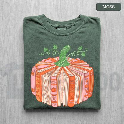 Book Pumpkin Fall Shirt – Cute Bookish Librarian & Bookworm Tee