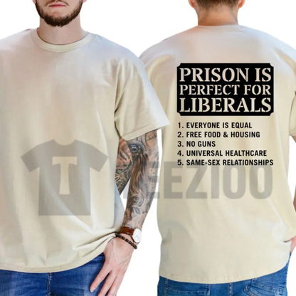 Vintage "Prison Is Perfect For" T-Shirt