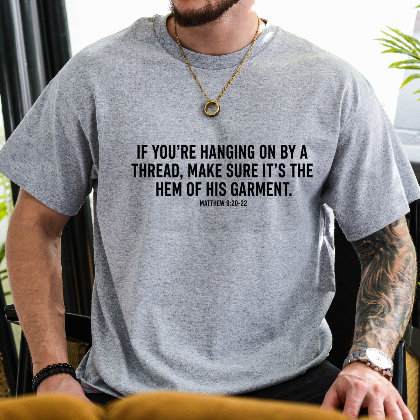 Hem of His Garment T-Shirt – Matthew 9 Scripture Tee