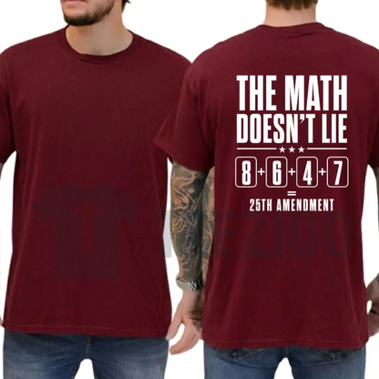 Funny 25th Amendment Constitution Shirt – Bold Typography Satire Graphic Tee