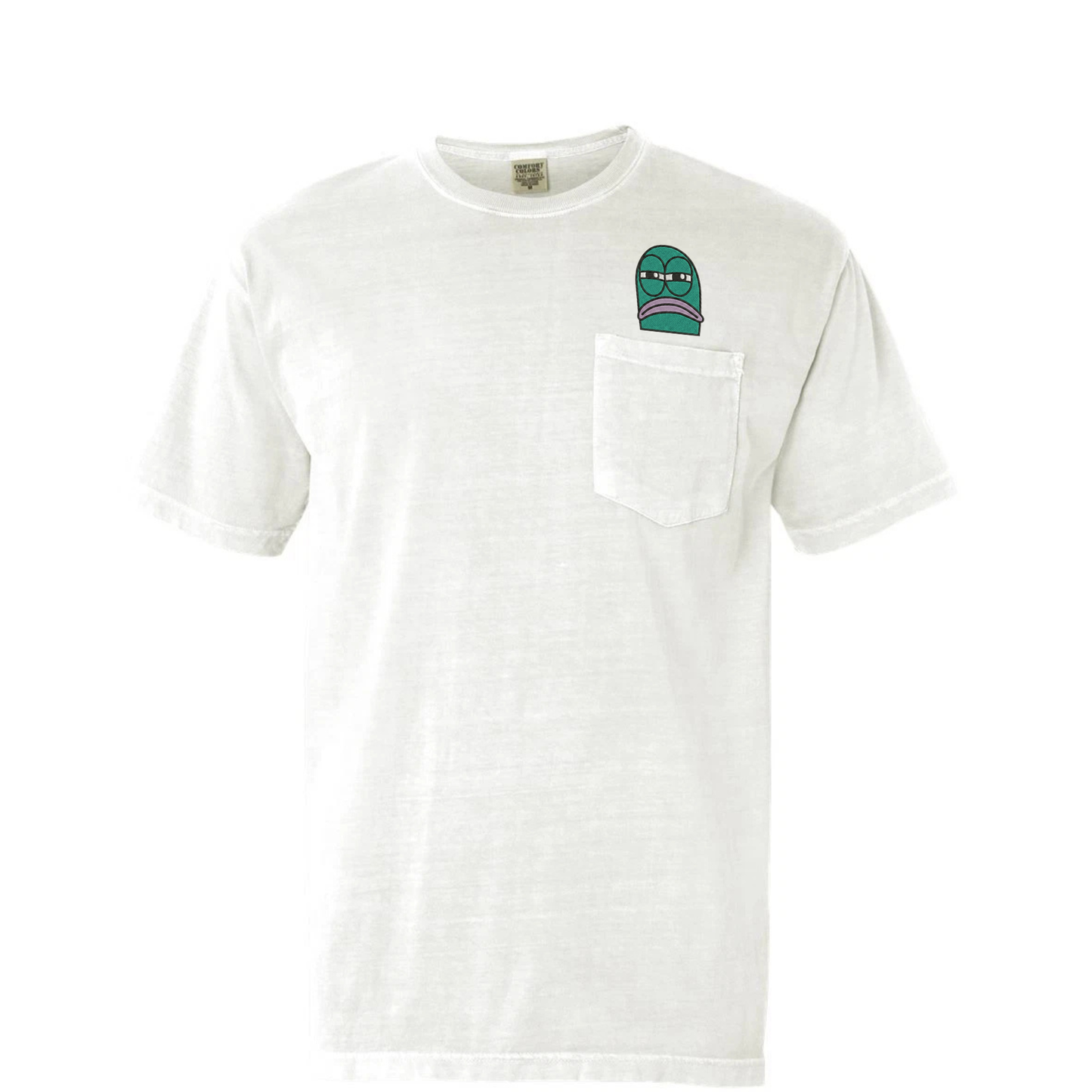 Comfort Colors® Embroidered "Fish Memes" Pocket Shirt - Witty Fisherman Graphic Tee