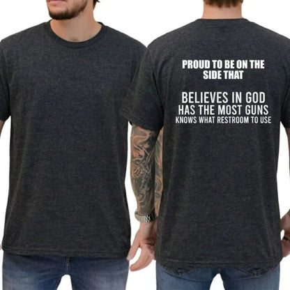 Proud To Be On The Side That Funny Republican Trump Supporter Conservative T-Shirt