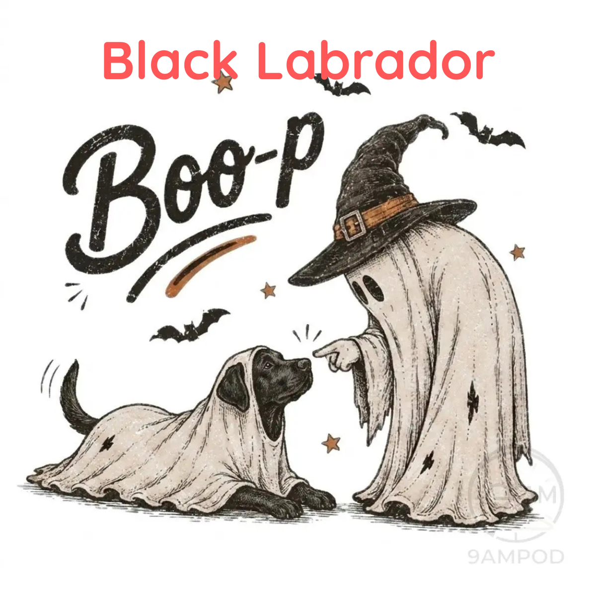 Comfort Colors® Boo-p Ghost Dog Shirt - Funny Halloween Dog Mom Graphic Tee