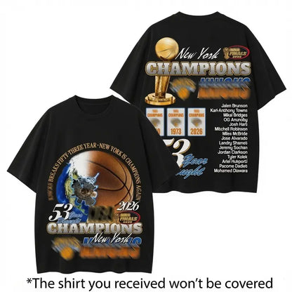 New York Basketball Champions 2026 Championship T-Shirt