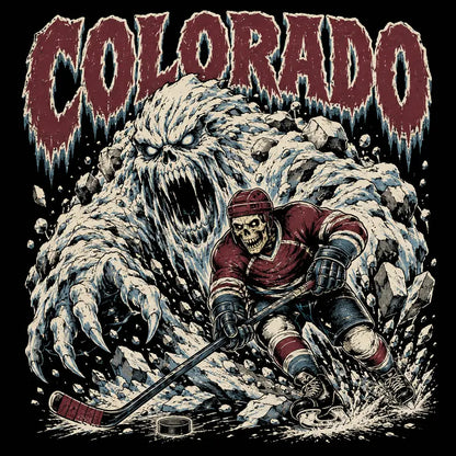 USA 32 Teams Ice Hockey Skull Vintage Sweatshirt - 90s Game Day Crewneck