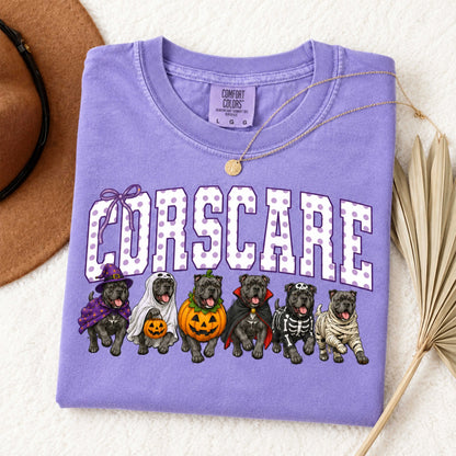 Comfort Colors Halloween Dog Breeds Shirt – Spooky Witch Hat Pumpkin Tee