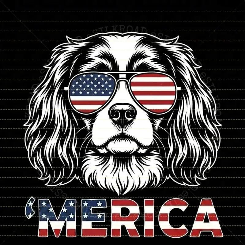 4th of July Dog Lover T-Shirt – Vintage Independence Day Graphic Tee