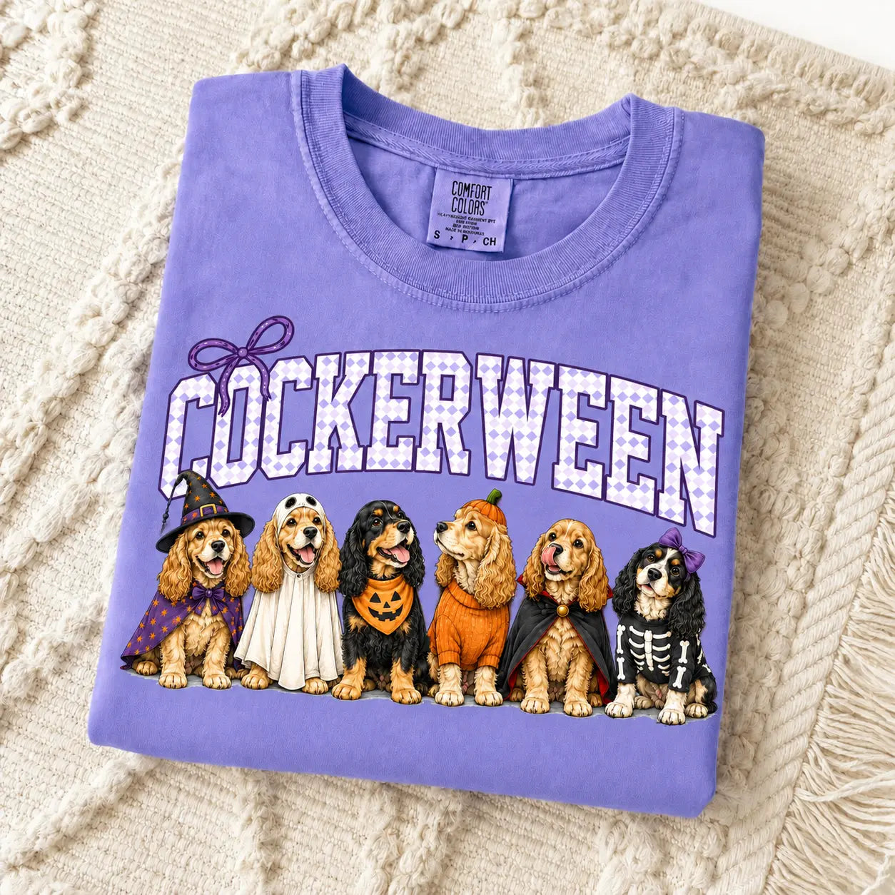 Comfort Colors Halloween Dog Breeds Shirt – Spooky Witch Hat Pumpkin Tee